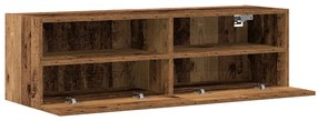 TV Fali Szekrény Régi Fa 100x30x30 cm Mérnök Fa