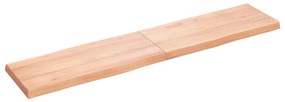 világosbarna kezelt tömör asztallap 180x40x(2-6) cm