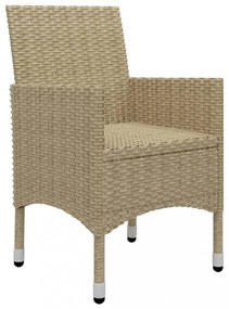 7 részes bézs kerti étkezőgarnitúra