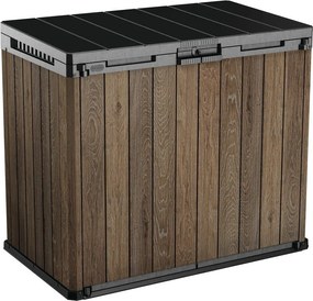 Sötétbarna műanyag kerti tárolódoboz Deco – Keter