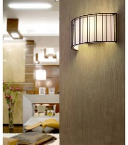 FARO 29310 - Fali lámpa LINDA 2xE27/15W/100-240V fehér/fekete