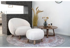 Hellerup dohányzóasztal dió furnér ø75x36 cm