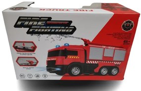 RC transzformer tűzoltó autó, vizet spriccel Akkus 3.7V