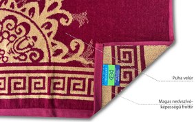 Zeus magenta strandtörölköző