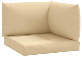 3 db melange bézs szövet raklappárna