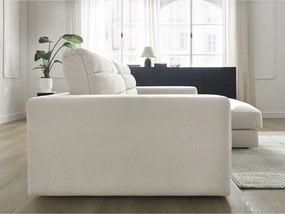 Bézs bársony sarokkanapé (jobb oldali-heverő résszel) Sierra – Bobochic Paris