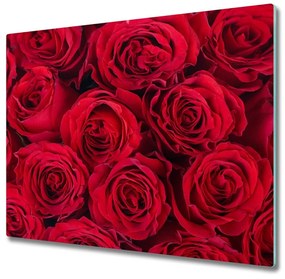 Üveg vágódeszka Roses 60x52 cm