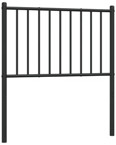 fekete fém fejtámla 75 cm