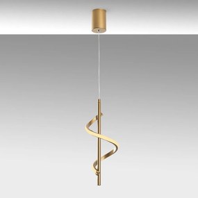 Aranyszínű LED függőlámpa ø 16 cm Likma – Opviq lights