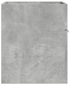 Betonszürke szerelt fa mosdószekrény 60 x 38,5 x 46 cm