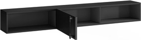 RAFTT fali polc ajtóval 150 cm, fekete
