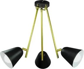 Rabalux beltéri függeszték e14 3x40w fekete/arany alder