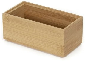Szervező Compactor Bamboo Box, 15 x 7,5 x 6,5 cm, natúr fa