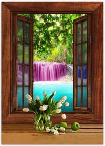 Poszterek 50x70 Színes vízesés