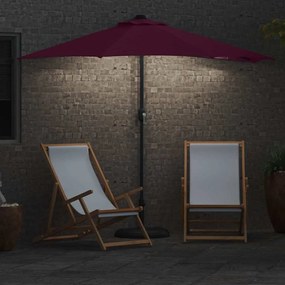 Kerti napernyő Bordó 294 x 150 x 224 cm szövet