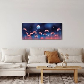 Pitypang képe kék pillangóval (120x50 cm)