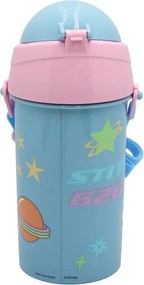 Disney Lilo és Stitch, A csillagkutya Alien 626 műanyag szívószálas kulacs akasztóval 500 ml