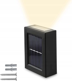 Napelemes Fali Lámpa Mozgásérzékelővel 2W