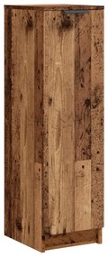 antik fa színű szerelt fa cipőszekrény 29,5 x 35 x 100,5 cm