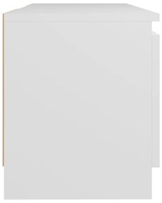 fehér TV-szekrény LED lámpákkal 120 x 30 x 35,5 cm