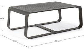 Alumínium kerti dohányzóasztal 62x105 cm Merrigan – Bizzotto