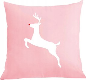 Párna párnahuzat Karácsonyi ugráló Rudolf Mikulás segítő
