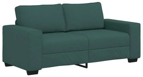 kétszemélyes sötétzöld szövet kanapé 140 cm