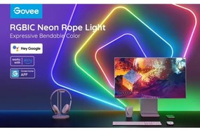 Govee - Neon SMART hajlítható LED szalag RGBIC 2m Wi-Fi IP67