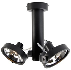 Modern fekete, állítható 3-lámpás spotlámpa - Goes