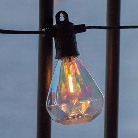 Konnektorhoz csatlakoztatható-napelemes fényfüzér, izzók száma 10 db, hosszúság 300 cm Marcus – Sirius