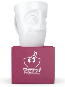 Fehér 'tanácstalan' porcelánbögre - 58products