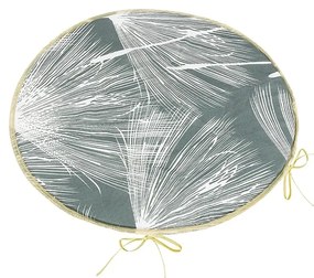 Bellatex Adéla kerek, sima ülőpárna, szürketollas, 40 x 40 cm