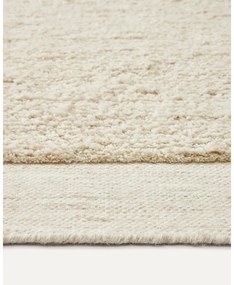 Fehér gyapjú szőnyeg 160x230 cm Marely – Kave Home