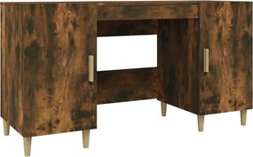vidaXL füstös tölgy színű szerelt fa íróasztal 140 x 50 x 75 cm
