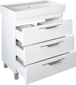 TMP TRIO 80 álló fürdőszobabútor - CeraStyle SHARP - 37300 mosdóval - 80 x 48 cm