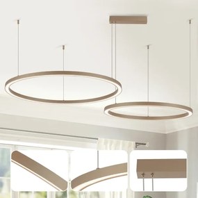 Brilagi - LED dimmelhető kábeles csillár PORTOFINO LED/98W/230V bézs + távirányító