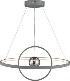 DAR LIGHTING MER8839 MERCURY Modern Led Függesztett Lámpa Szürke LED IP20