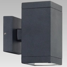 Prezent 39034 - Kültéri fali lámpa RETO SQ 2xGU10/35W/230V IP54