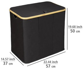 Textil szennyeskosár 105 l Trio Ecori – Wenko