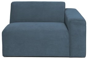 Kék kordbársony kanapé modul (jobb oldali) Sting – Scandic