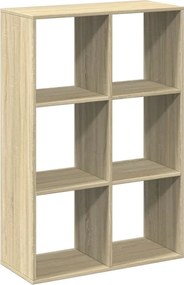 vidaXL sonoma tölgy szerelt fa elválasztó könyvespolc 69,5x29x103,5 cm