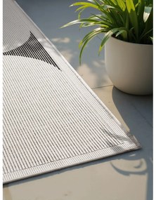 Fekete-fehér kültéri-beltéri szőnyeg 120x170 cm Duet Bowen – NORTHRUGS