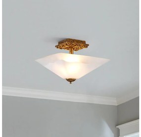 Flambeau STAR-F-S-DG - Mennyezeti lámpatest STAR 2xE27/40W/230V, rézszínű