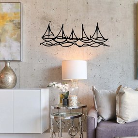Fém fali dekoráció, Ships In Water