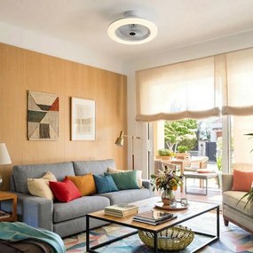 LED mennyezeti lámpa - 360°-ban forgatható - ventilátorral - 2in1