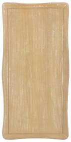 Fehér és barna tömör fenyőfa dohányzóasztal 87,5 x 42 x 44 cm