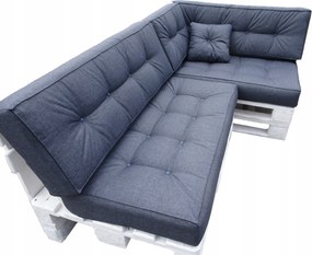 Párnák két Raklapra kpl 6 db 120 X 60 tengerész Egyenes Háttámla