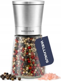 Kézi Só-bors Daráló Üvegben, Állítható Nagy Wellhaus