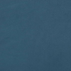 sötétkék bársony fejtámla 93x16x78/88 cm