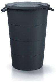 Kerti műanyag tartály füllel, 80 l, antracit